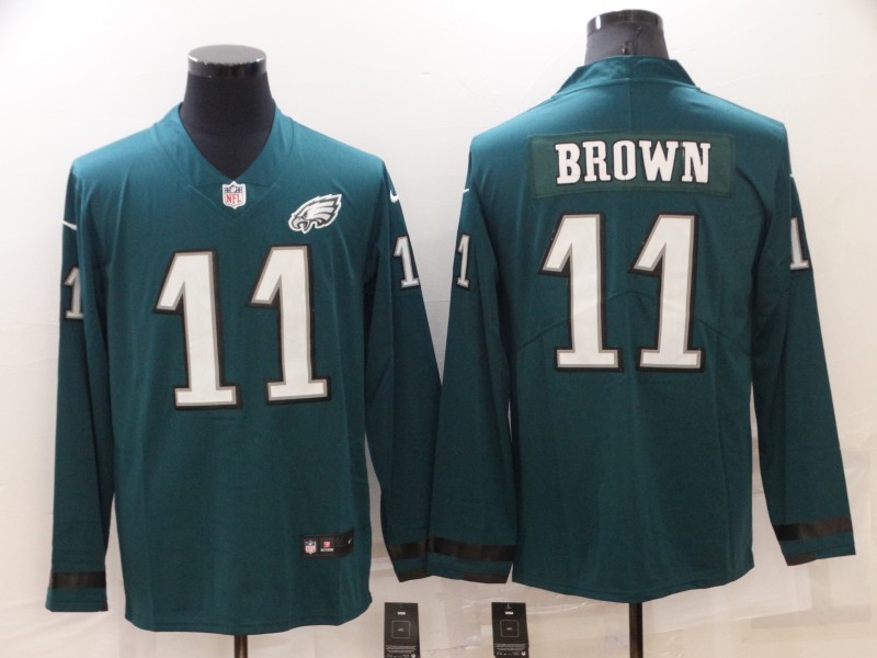Men's Philadelphia Eagles A.J. Brown #11 Midnight Green Alternate Jersey